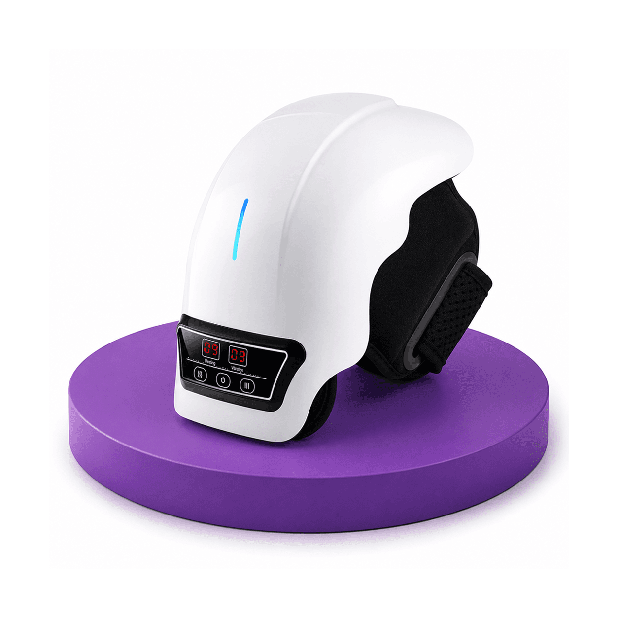 Knee Massager for Joint Pain Relief with Heat, Rechargeable Red Light Vibration Knee Arthritis Massage Physiotherapy Machine for Women, Elder Age, Men, 1 Year Warranty
