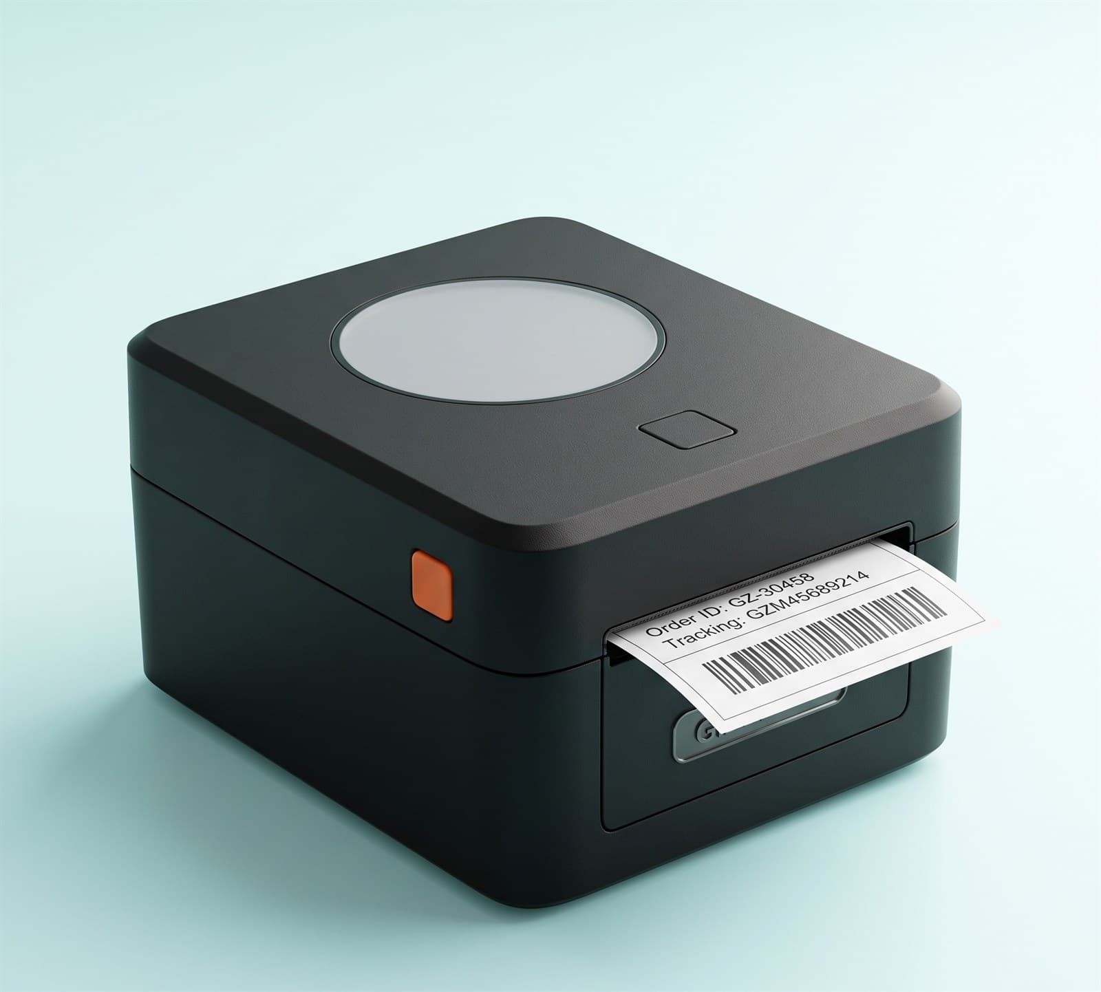 Gizmorac Thermal Label Printer with Bluetooth & USB, Supports 2x1 4x6 3x5 Thermal Barcode Labels, 203 DPI, Print from Mobile & Laptop, Compatible with Windows, Black