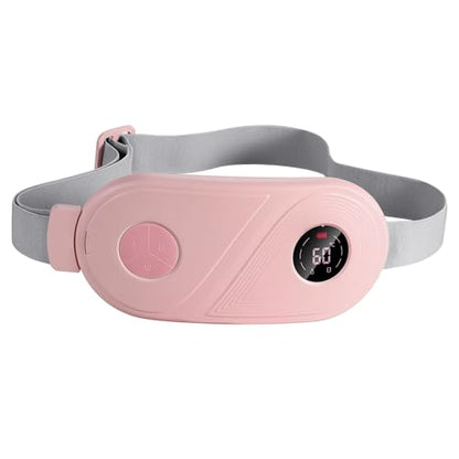 Period Cramp Relief Massager Machine With 6 Modes Heating Pad For Back Pain, Crampfree-Period Cramp Relief Heater And Massager, Works As Periods Pain Relief Products, Rose Pink