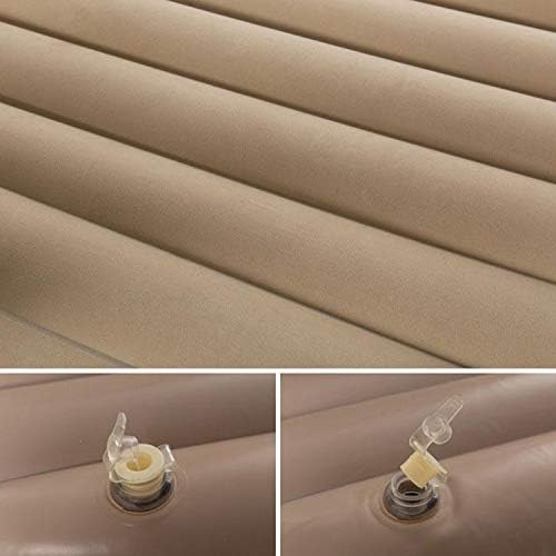 Gizmorac Car Inflatable Bed with Pump & 2 Air Pillows, Foldable Beige Seat Mattress, Portable Travel Bed for Kids & Adults, Universal Fit Car Sleeping Mattress for Camping & Trips ( Beige )