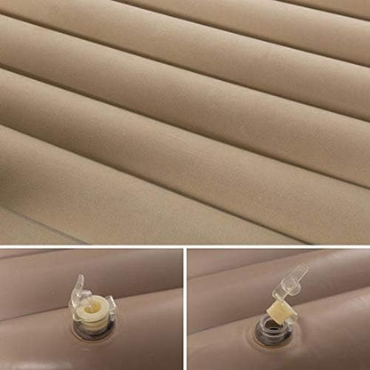 Gizmorac Car Inflatable Bed with Pump & 2 Air Pillows, Foldable Beige Seat Mattress, Portable Travel Bed for Kids & Adults, Universal Fit Car Sleeping Mattress for Camping & Trips ( Beige )