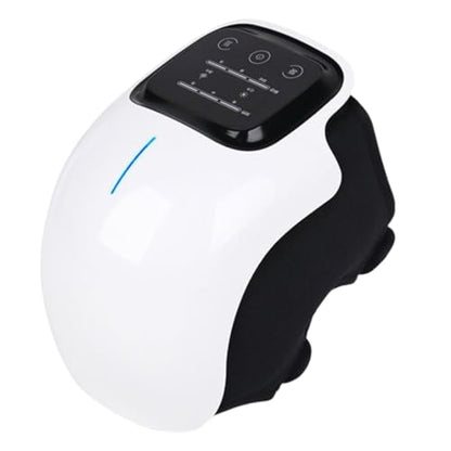 Knee Massager for Joint Pain Relief, Knee Pain Relief Massage Machine, Heat Vibration Red Light Therapy, Cordless Physiotherapy Device for Arthritis, 1 Year Warranty, V110 White
