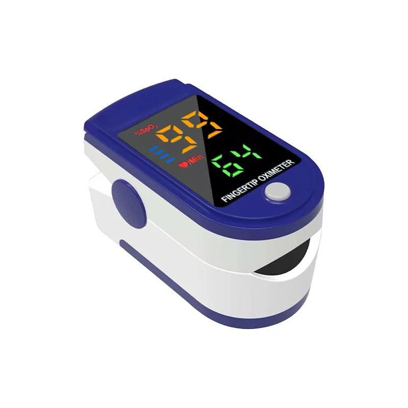Pulse Oximeter with LED Display Accurate SpO2 & Pulse Rate Monitor Fast Reading For Adults & Kids Home & Travel Use