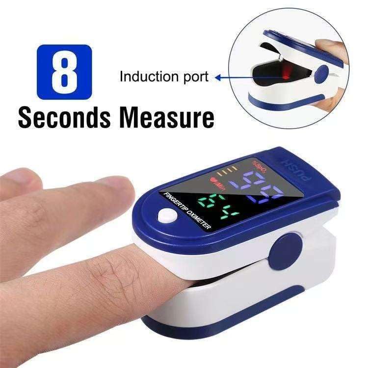 Pulse Oximeter with LED Display Accurate SpO2 & Pulse Rate Monitor Fast Reading For Adults & Kids Home & Travel Use