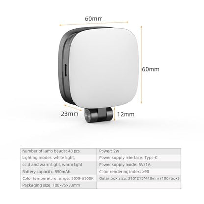 GIZMORAC Magnetic Selfie Light Compatible with iPhone Magsafe, 360° LED Selfie Ring Fill Light with Sticky Ring for Selfies, Photography, Zoom Calls and Video Conferencing (Black)