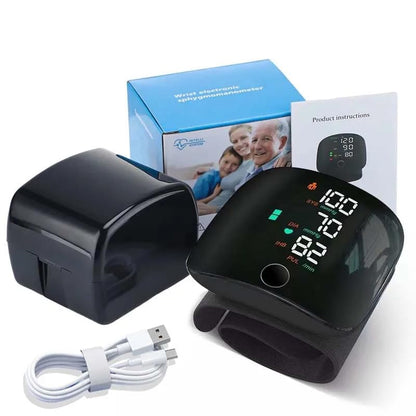 Automatic Wrist Blood Pressure Monitor with Intellisense Technology, Cuff Wrapping Guide and Irregular Heartbeat Detection for Most Accurate Measurement