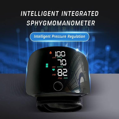 Automatic Wrist Blood Pressure Monitor with Intellisense Technology, Cuff Wrapping Guide and Irregular Heartbeat Detection for Most Accurate Measurement