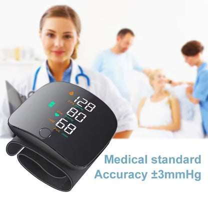 Automatic Wrist Blood Pressure Monitor with Intellisense Technology, Cuff Wrapping Guide and Irregular Heartbeat Detection for Most Accurate Measurement