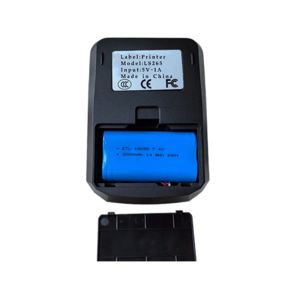 Thermal Label Printer with Bluetooth & USB, Supports 2x1 thermal barcode Labels, 203 DPI, Print from Mobile & Laptop, Compatible with Windows, 1Year Warranty (Thermal Printer 2X1)